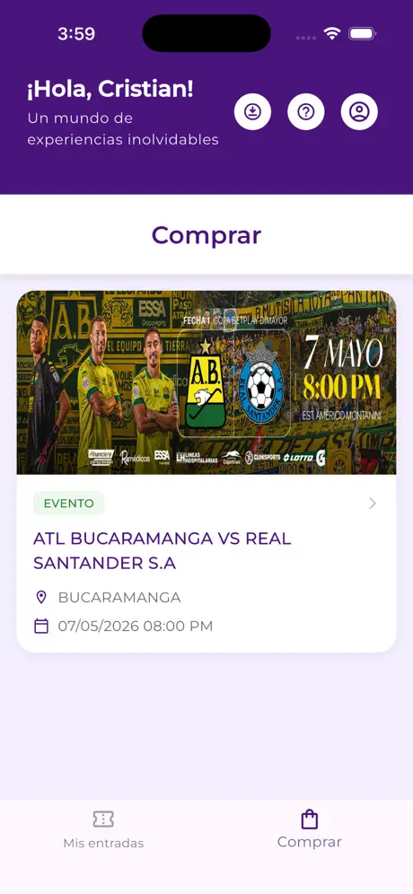 BoletosYa app pantalla 10
