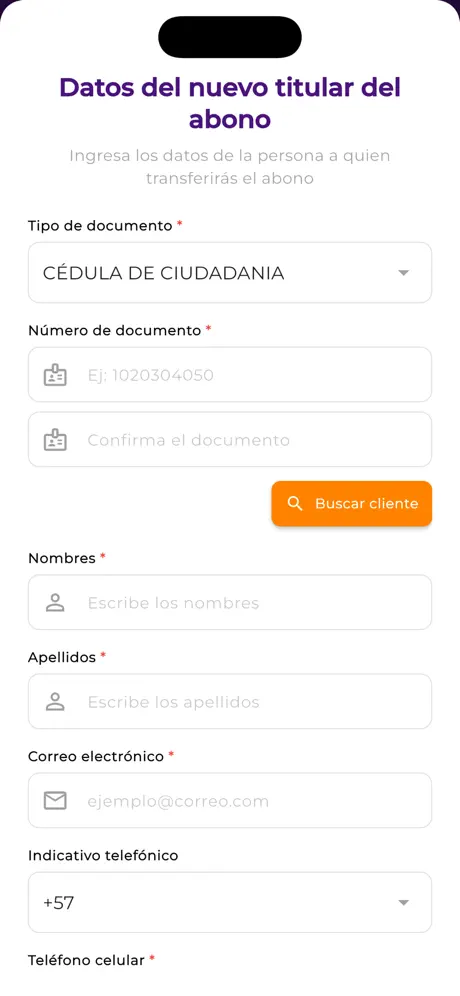 BoletosYa app pantalla 9
