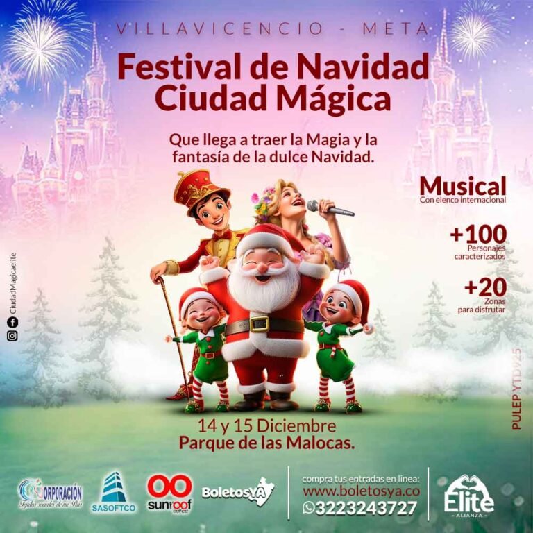 Festival de Navidad «Ciudad Mágica» en Villavicencio – 14 de diciembre